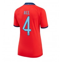 England Declan Rice #4 Bortatröja Dam VM 2022 Kortärmad